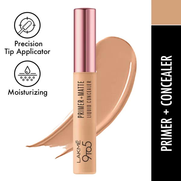 Lakme 9 To 5 Primer + Matte Liquid Concealer 20 Nude 1