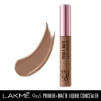 Lakme 9 To 5 Primer + Matte Liquid Concealer 38 Walnut 2