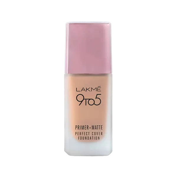 Lakme 9 To 5 Primer + Matte Perfect Cover Foundation C100 Cool Ivory 2