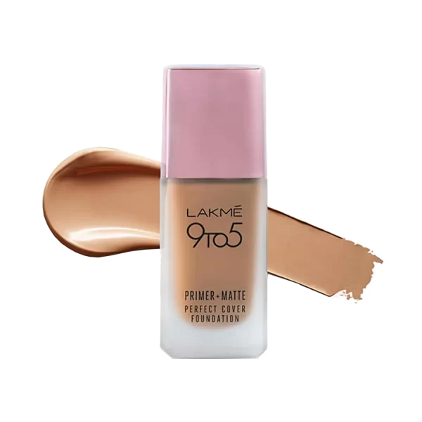 Lakme 9 To 5 Primer + Matte Perfect Cover Foundation C280 Cool Tan 3