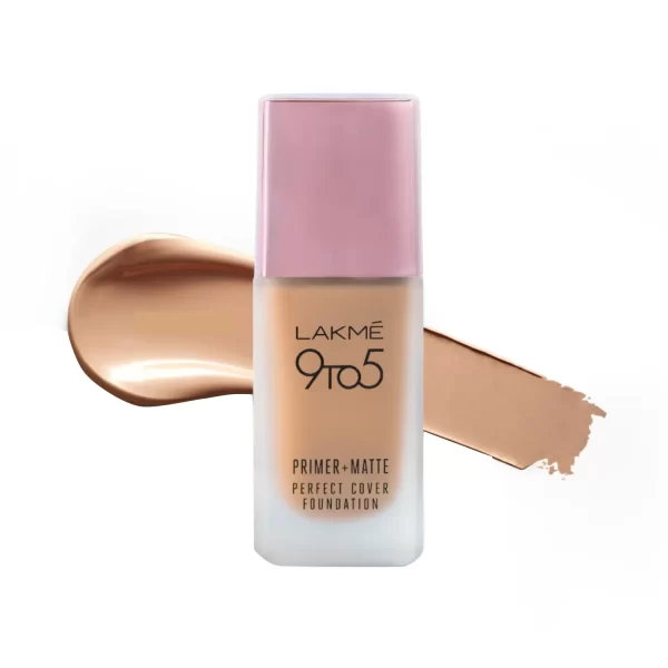 Lakme 9 To 5 Primer + Matte Perfect Cover Foundation N200 Neutral Nude 2