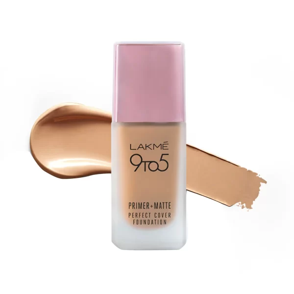 Lakme 9 To 5 Primer + Matte Perfect Cover Foundation N220 Neutral Medium 2