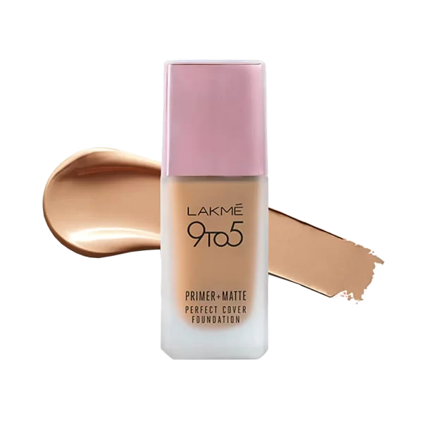 Lakme 9 To 5 Primer + Matte Perfect Cover Foundation N260 Neutral Honey 3