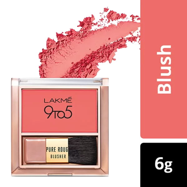 Lakme 9 To 5 Pure Rouge Blusher Coral Punch