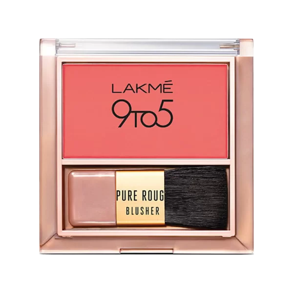 Lakme 9 To 5 Pure Rouge Blusher Coral Punch 1