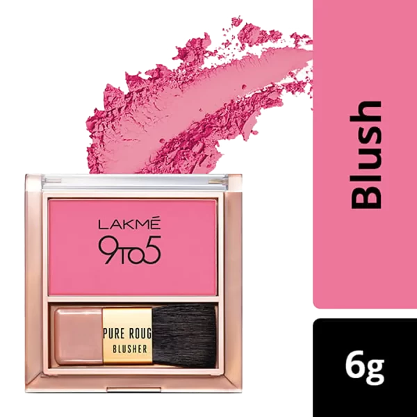 Lakme 9 To 5 Pure Rouge Blusher Pretty Pink 3