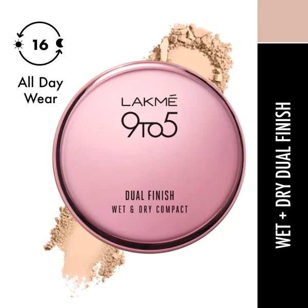 Lakme 9 To 5 Wet & Dry Compact 16 Sand 1