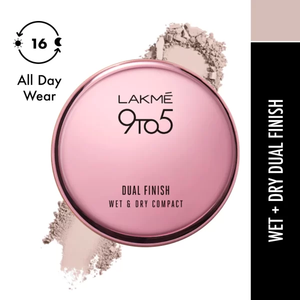 Lakme 9 To 5 Wet & Dry Compact 20 Nude 1