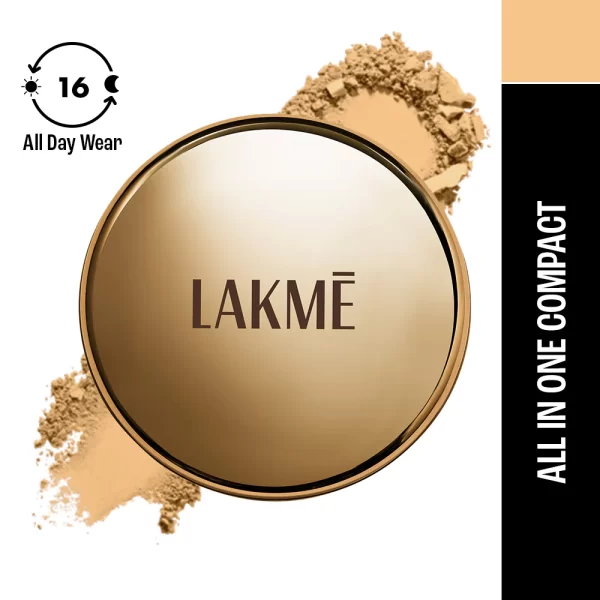 Lakme 9 To 5 Primer + Matte Powder Foundation Compact Ivory Cream 1