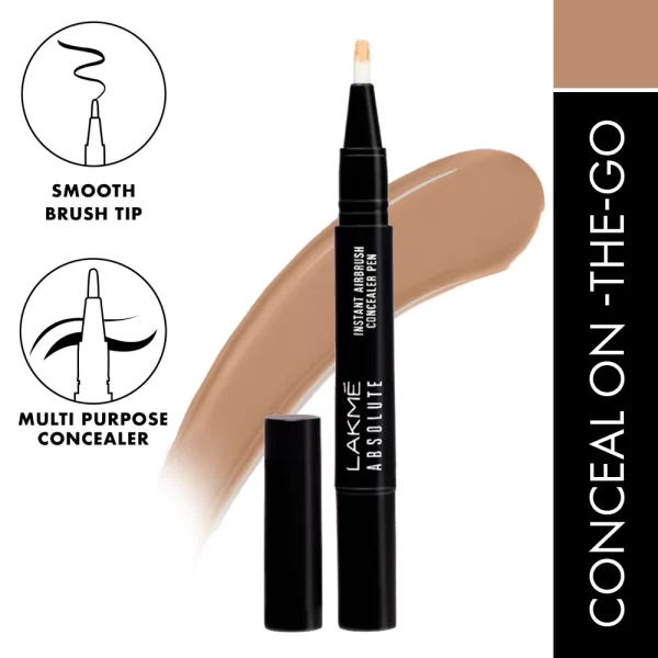 Lakme Absolute Instant Airbrush Concealer Pen Sand 1