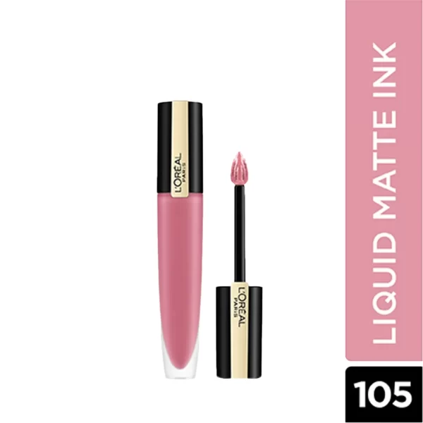 L'oreal Paris Rouge Signature Matte Liquid Lipstick 105 I Rule