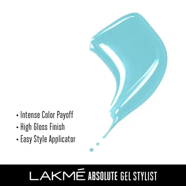 Lakme Absolute Gel Stylist Nail Color 95 Snow Cone 4