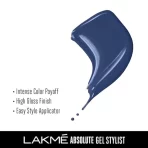 Lakme Absolute Gel Stylist Nail Color 96 Bluebells 3