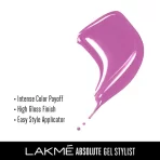 Lakme Absolute Gel Stylist Nail Color 98 Verbena 4