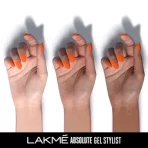 Lakmé Absolute Gel Stylist Nail Color, Glossy Finish, 99 Pumpkin 2