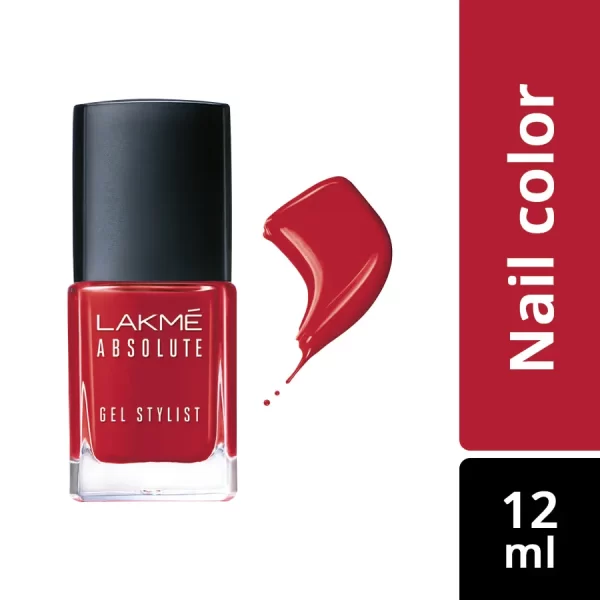 Lakme Absolute Gel Stylist Nail Color Scarlet Red 1