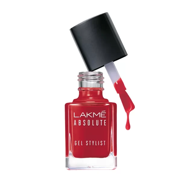 Lakme Absolute Gel Stylist Nail Color Scarlet Red 3