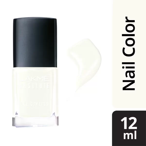 Lakme Absolute Gel Stylist Nail Color Snowball 1