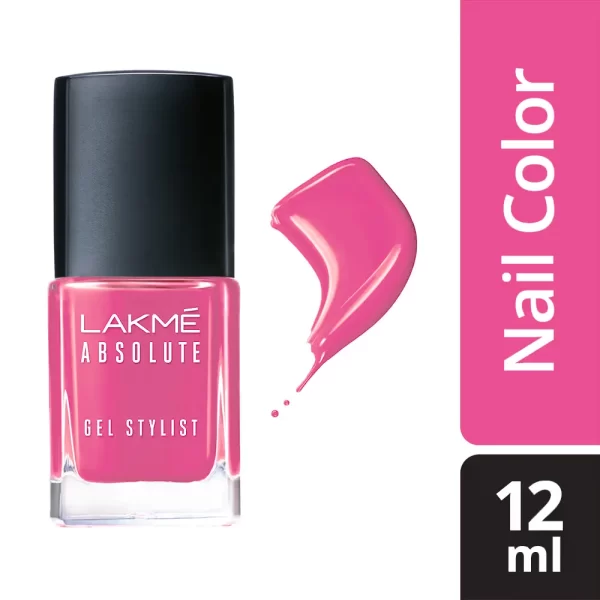 Lakme Absolute Gel Stylist Nail Polish Pink Date 1