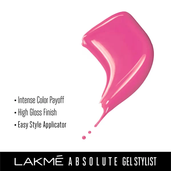 Lakme Absolute Gel Stylist Nail Polish Pink Date 2