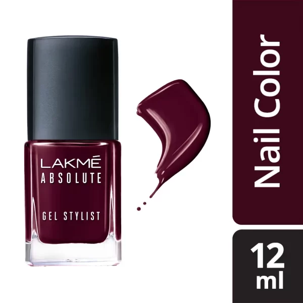 Lakme Absolute Gel Stylist Nail Polish Vineyard 1