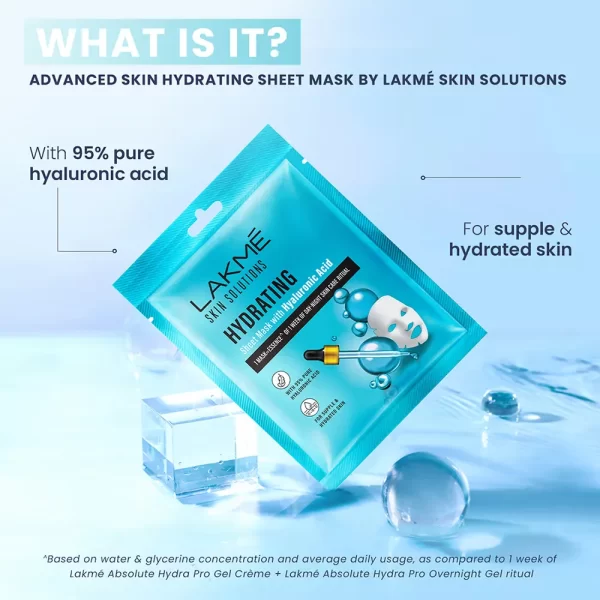 Lakme Skin Solutions Sheet Mask With Hyaluronic Acid Hydrating 3