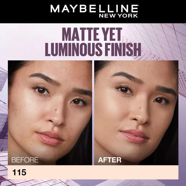 Maybelline New York Super Stay Lumi Matte Liquid Foundation 115 2