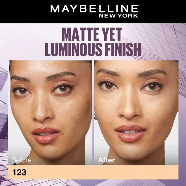 Maybelline New York Super Stay Lumi Matte Liquid Foundation 123 2