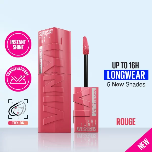 Maybelline New York Super Stay Vinyl Ink Liquid Lipstick Rogue 1