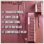 Maybelline New York Superstay Vinyl Ink Liquid Lipstick Awestruck 4