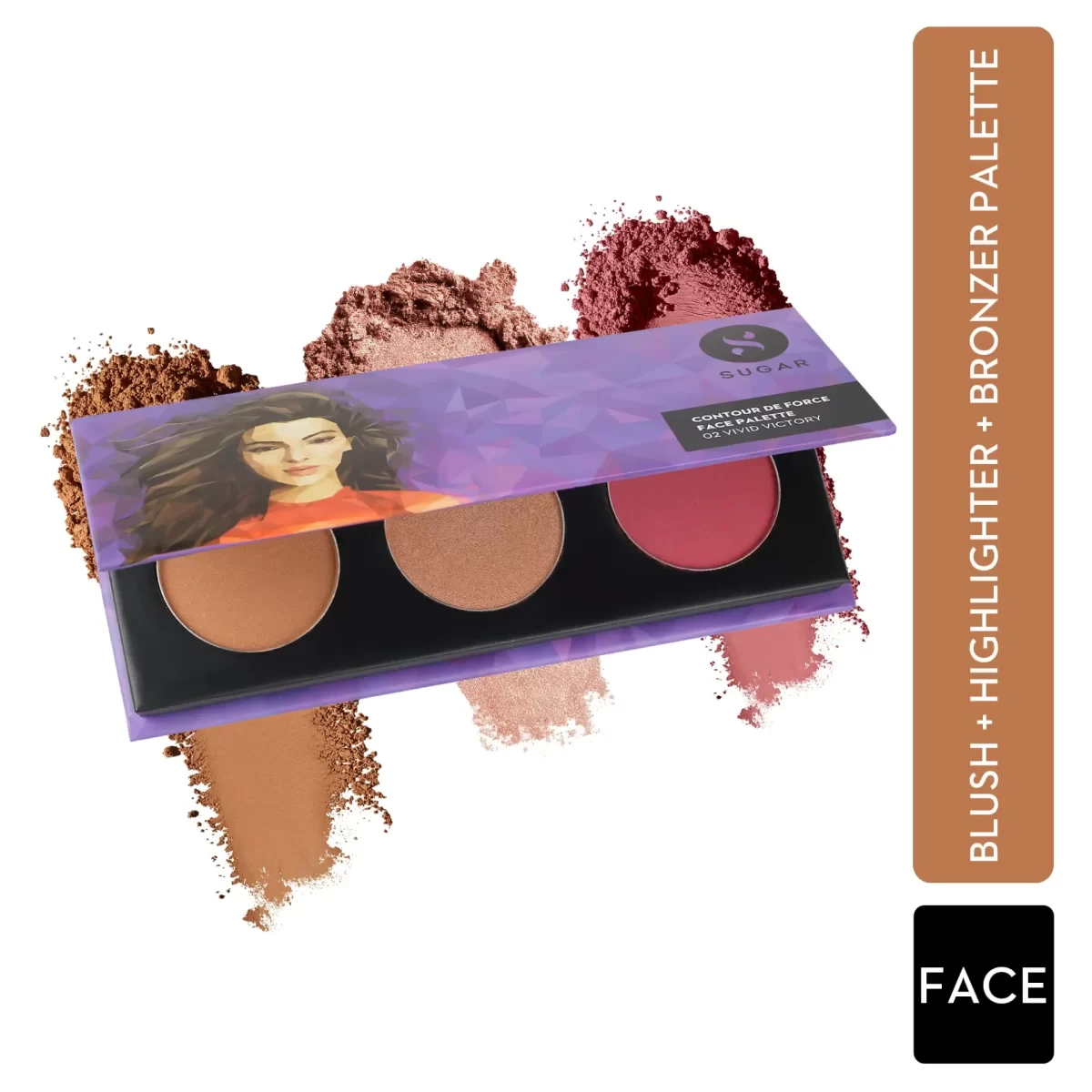 Sugar Contour De Force F1ace Palette 02 Vivid Victory