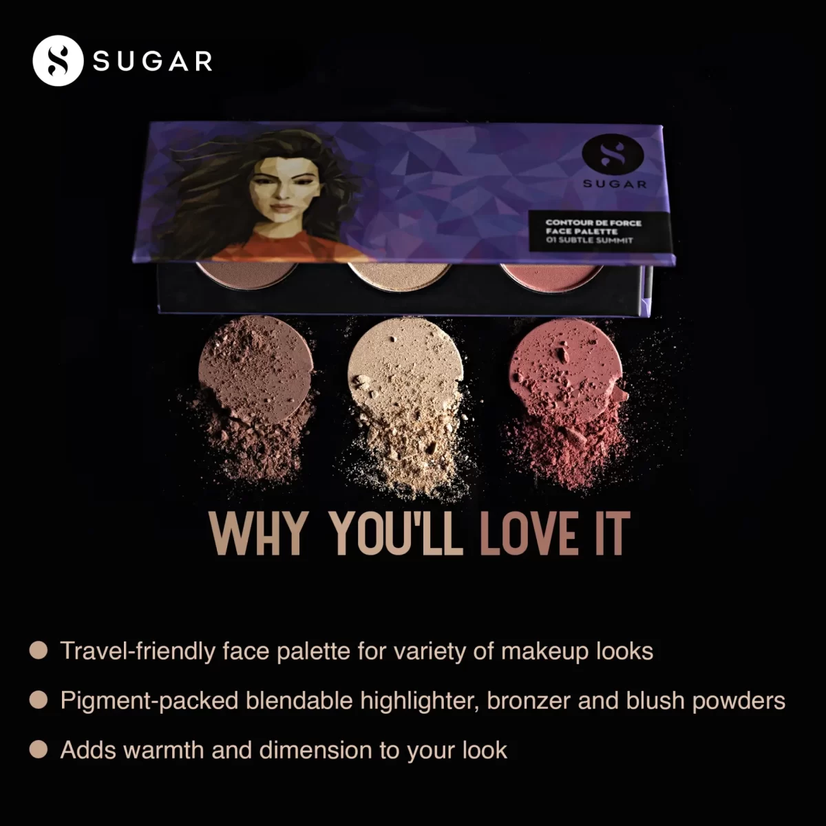 Sugar Contour De Force Face Palette