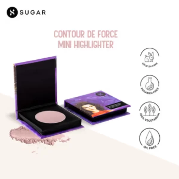 Sugar Contour De Force Mini Highlighter 04 Royal Rose 4