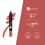 Sugar matte as hell crayon lipstick with free sharpener 18 rosalind nude rose 2