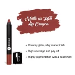 Sugar Matte As Hell Crayon Lipstick With Free Sharpener 20 Buffy Summers (mid Tone Warm Nude) 2