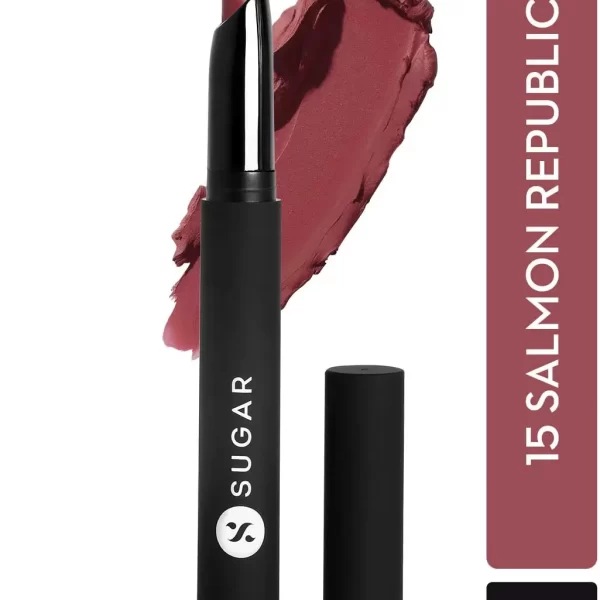 Sugar Matte Attack Transferproof Lipstick 15 Salmon Republic (deep Salmon Pink) 1