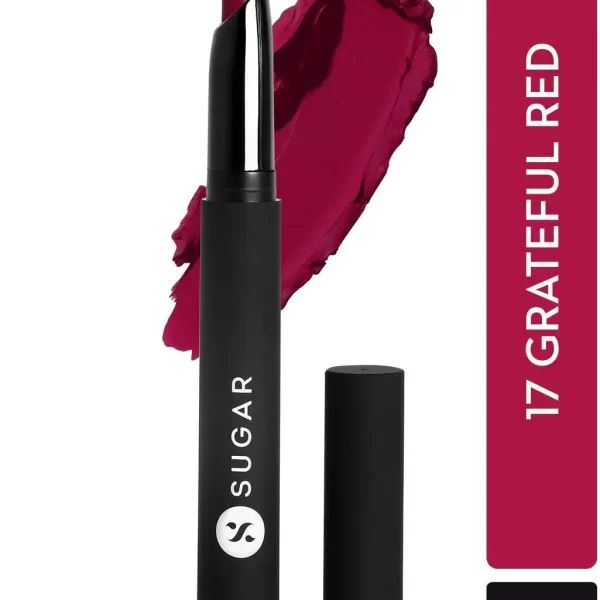 Sugar Matte Attack Transferproof Lipstick 17 Grateful Red 1