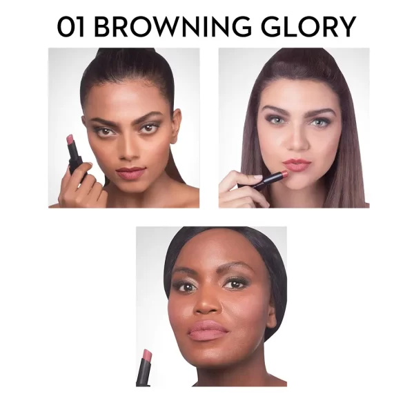 Sugar Nothing Else Matter Longwear Lipstick 01 Browning Glory 2