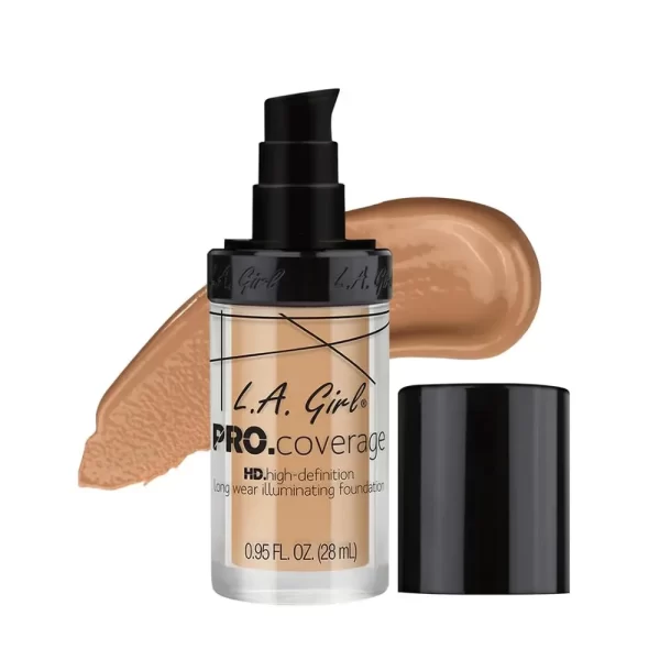 L.a Girl Hd Pro Coverage Long Wear Illuminating Liquid Foundation Natural 1