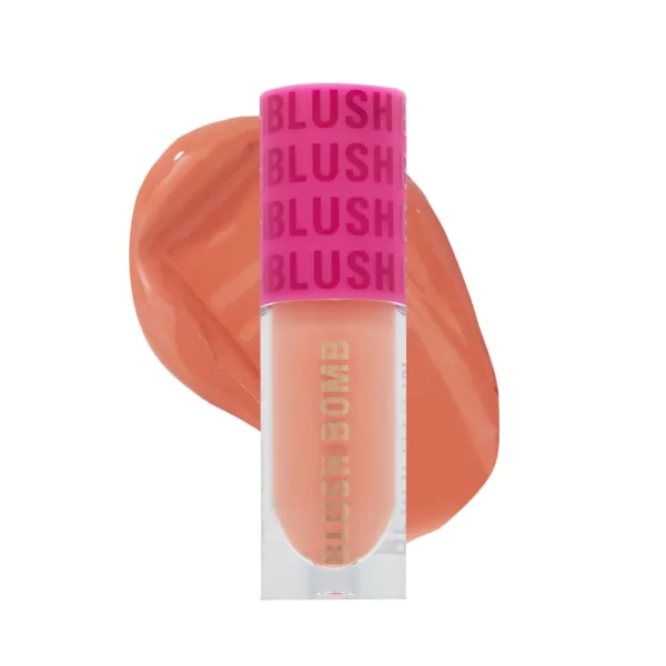 Makeup Revolution Bomb Cream Blusher Lightweight Creamy Formula Enriched With Vitamin E Peach Filter 1