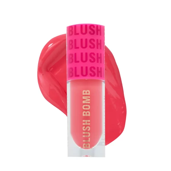 Makeup Revolution Bomb Cream Blusher Lightweight Creamy Formula Enriched With Vitamin E Savage Coral 1