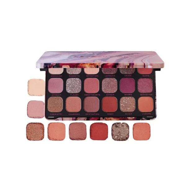 Makeup Revolution Forever Flawless Eyeshadow Palette 18 Smooth & Rich Shade Allure 1