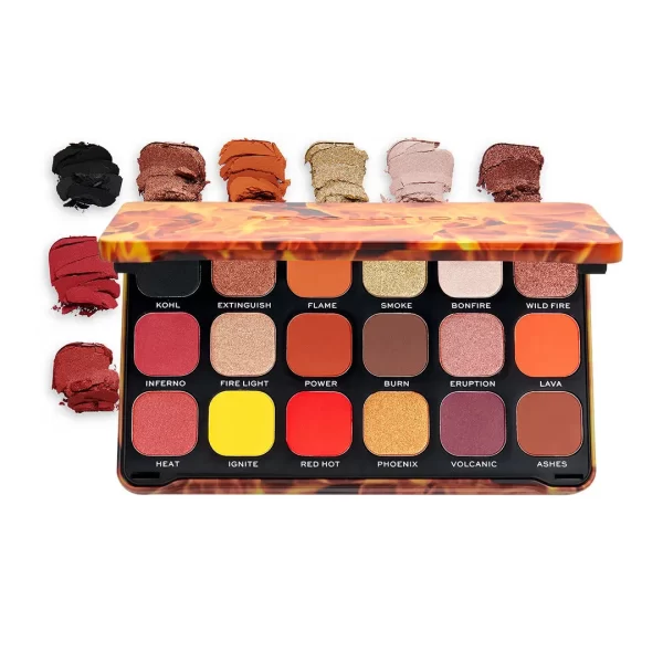 Makeup Revolution Forever Flawless Eyeshadow Palette 18 Smooth & Rich Shade Fire 1