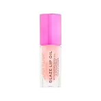 Makeup Revolution Glaze Lip Oil Intense Nourishment With Hyaluronic Acid Vitamin E Glam Pink 2