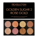 Makeup Revolution Golden Sugar 2 Rose Gold Ultra Professional Blush Palette 1