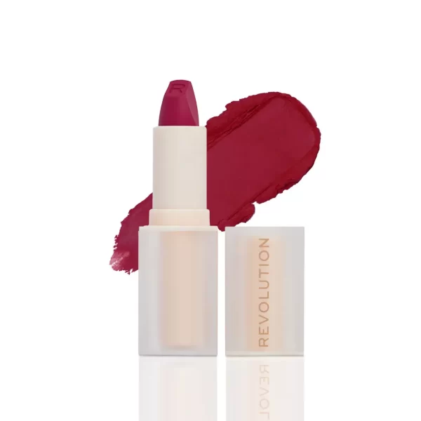 Makeup Revolution Lip Allure Soft Satin Lipstick Material Girl Wine 1