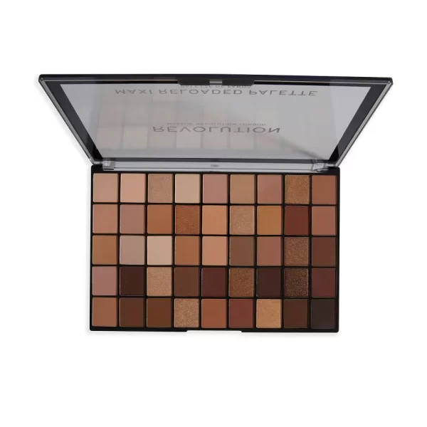 Makeup Revolution Maxi Reloaded Eyeshadow Palette 45 Shades Shimmer & Easy Blendable Ultimate Nudes 2