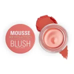 Makeup Revolution Mousse Blush For Cheeks & Eyes Non Sticky Soft Focus Effect Grapefruit Coral 1