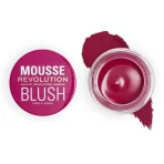 Makeup Revolution Mousse Blush For Cheeks & Eyes Non Sticky Soft Focus Effect Passion Deep Pink 1