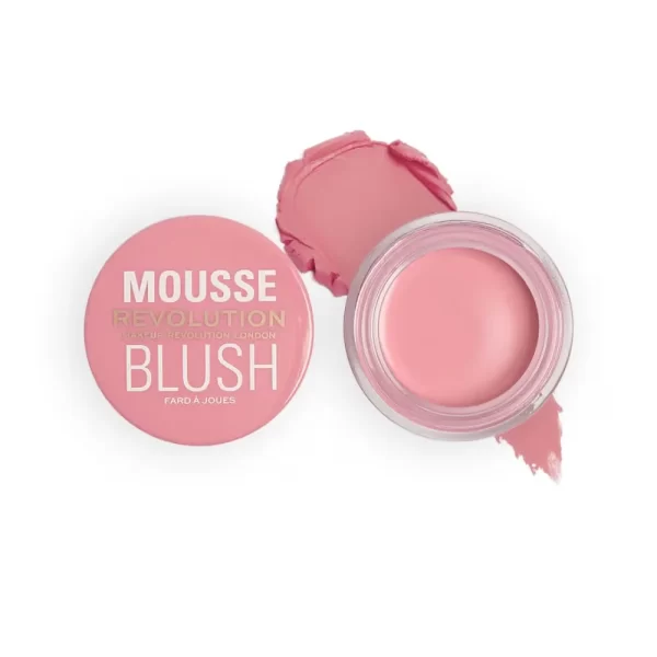 Makeup Revolution Mousse Blush For Cheeks & Eyes Non Sticky Soft Focus Effect Squeeze Me Soft Pink 3